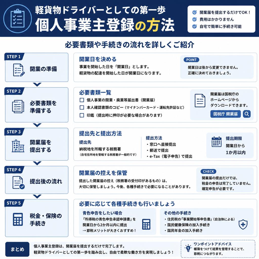 2. 千葉での個人事業主登録方法