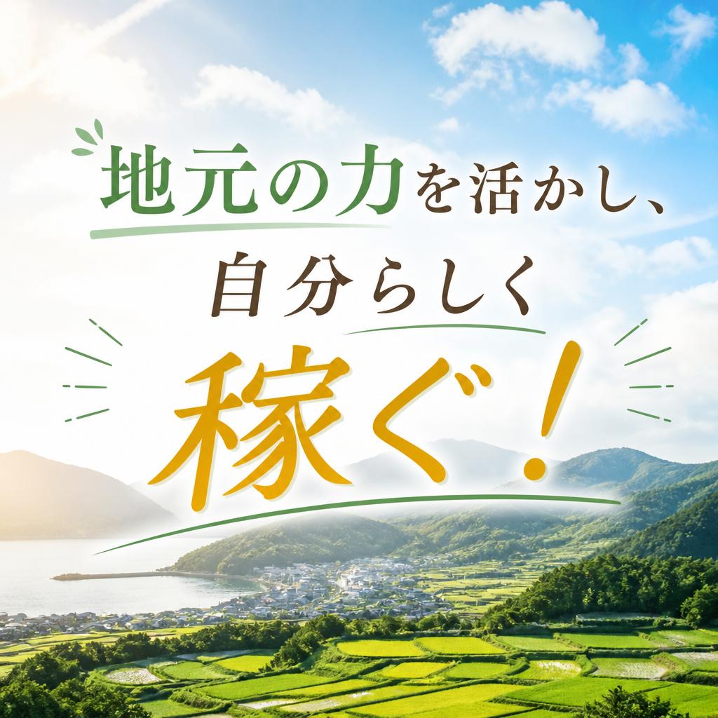 地元の力を活かし、自分らしく稼ぐ！