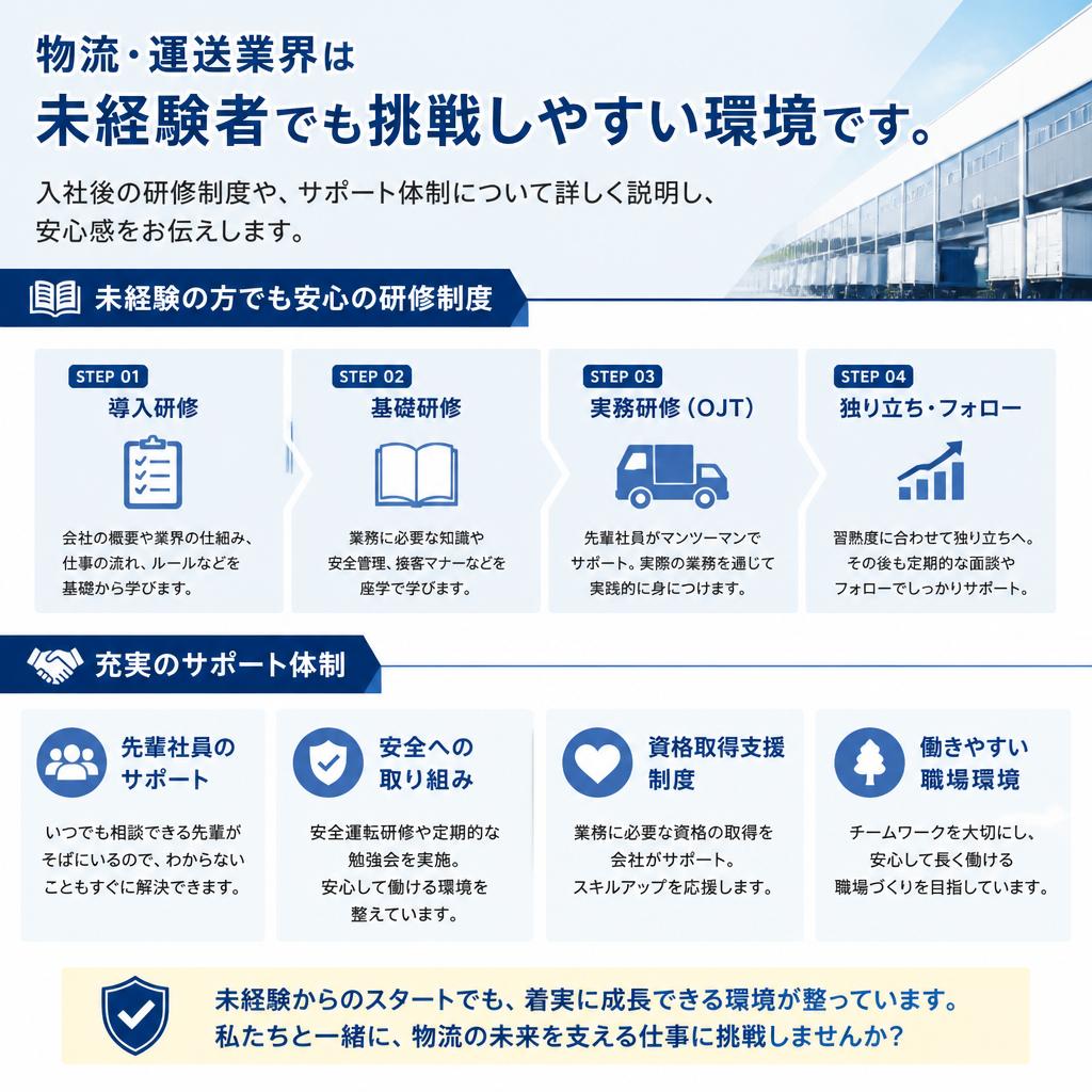 未経験者でも安心のサポート体制