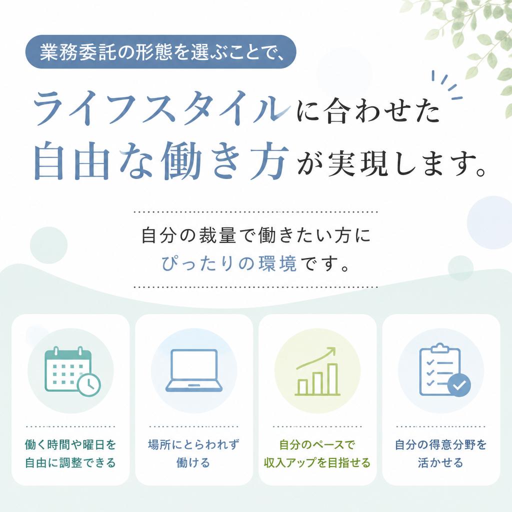 業務委託で自由な働き方