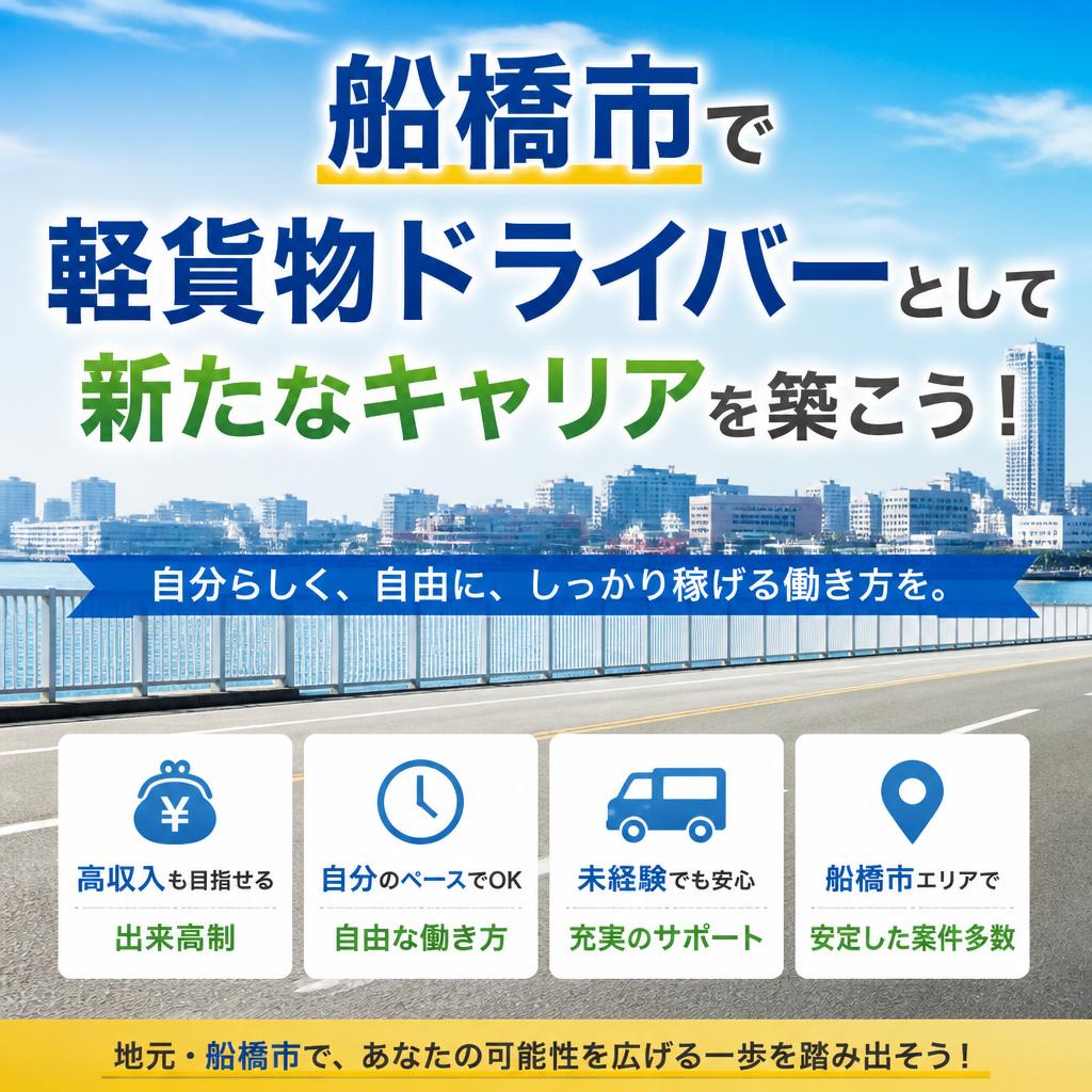 船橋市で軽貨物ドライバーとして新たなキャリアを築こう！