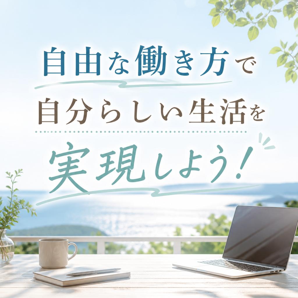 自由な働き方で自分らしい生活を実現しよう！