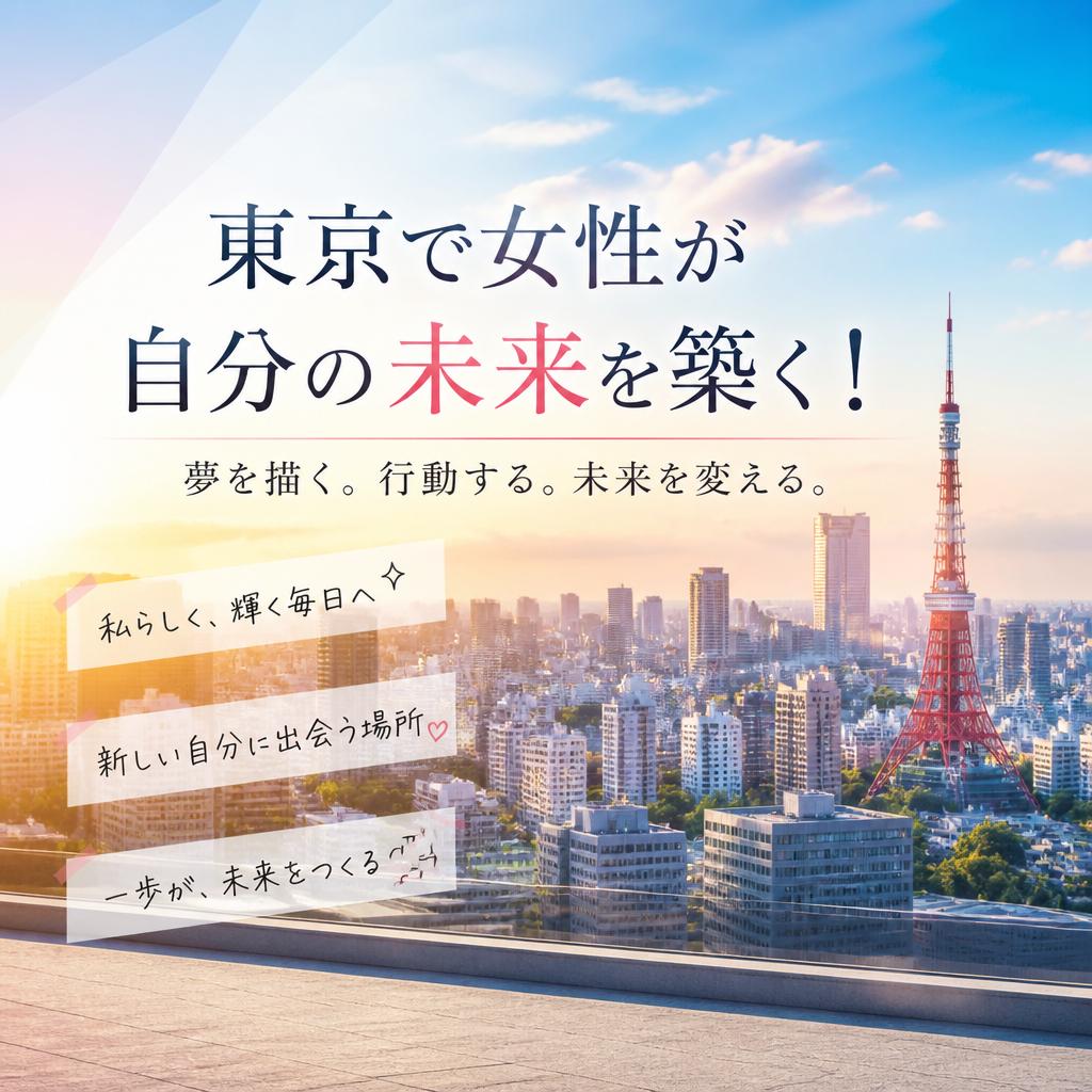 東京で女性が自分の未来を築く！