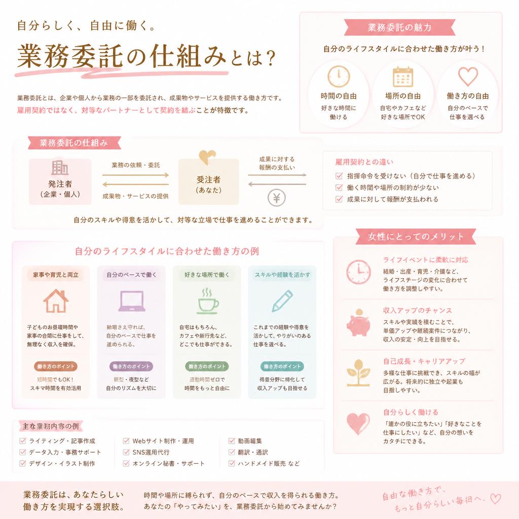 女性にも優しい業務委託制度