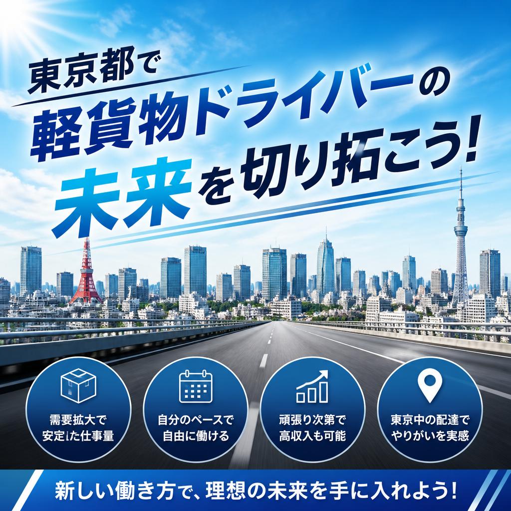 東京都で軽貨物ドライバーの未来を切り拓こう！