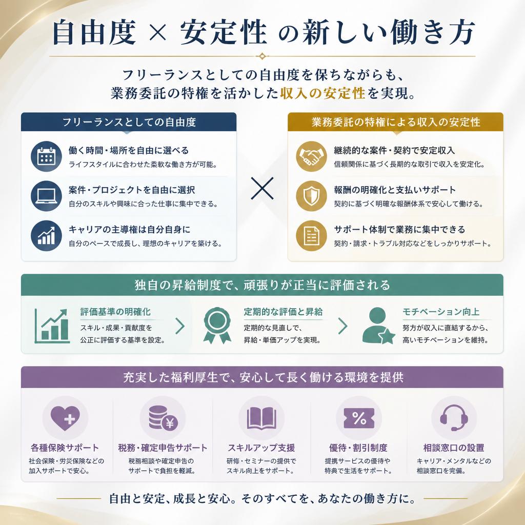 安定した収入とキャリア形成